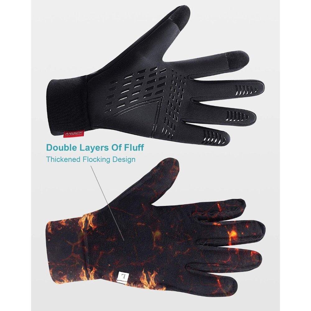 Winter Gloves, Windproof Warm Touchscreen Gloves … - image 2